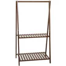 Mendler Bambus Pflanzenregal 2 Ablagen 130 x 70 x 44 cm braun