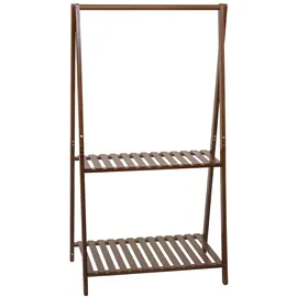 Mendler Bambus Pflanzenregal 2 Ablagen 130 x 70 x 44 cm braun