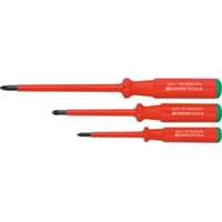 PB SWISS TOOLS Pozidriv-Schraubendreher-Satz SwissGrip 3-teilig