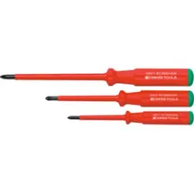 PB SWISS TOOLS Pozidriv-Schraubendreher-Satz SwissGrip 3-teilig
