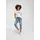 H.I.S. Caprijeans H.I.S, Damen, Gr. 36, N-Gr, blau (blau used 30), Denim/Jeans, Obermaterial: 98% Baumwolle, 2% Elasthan, schmal kniebedeckend, Jeans, schmale Beinform, krempelbare Beinabschlüsse, hohe Leibhöhe
