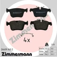 ZIMMERMANN Bremsbelagsatz, Scheibenbremse