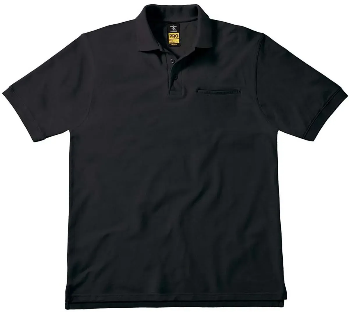 B&C Pro Herren Workwear Piqué Polo Energy Pro PUC11 black XXL