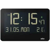 Braun BC 14 schwarz Quarz Wanduhr digital