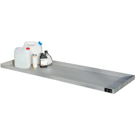 Bauer Kleingebindewanne Edelstahl 185 x 60 cm Silber 40 Liter