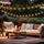 Nowa Lichterkette Solarleuchten Aussen LED Solarlampe Gartenlampe Dekoration in Laternenform, Kunststoff schwarz, 30x LED warmweiß, L 200 cm