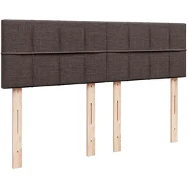 vidaXL Boxspringbett 140 x 200 cm H2 Dunkelbraun