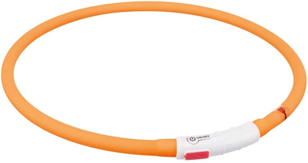 TRIXIE Flash Leuchtring USB XS-XL:70 cm/10 mm, orange