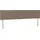 vidaXL Boxspringbett mit Matratze Taupe 180x200 cm Stoff
