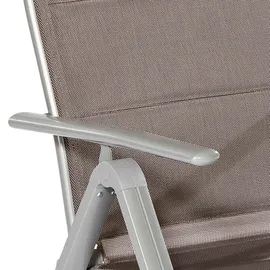 Merxx Taviano Klappsessel 59 x 73 x 109 cm silber 2 St.