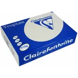 Clairefontaine 2226C - Ries Druckerpapier / Kopierpapier Trophee, intensive Farben, DIN A4, 210g, 250 Blatt, Stahlgrau, 1 Ries