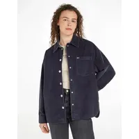 Tommy Jeans Hemdbluse »TJW WASHED CORD OVERSHIRT EXT«, aus Cord, modisches Overshirt, Gr. L (40), Dark Night Navy, , 14693348-L