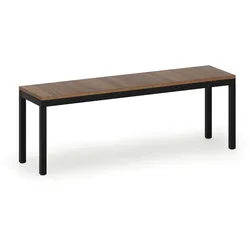 Umkleidebank, Sitzfläche - Laminat, Länge 1200 mm, Nussbaum