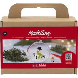 Creativ Company DIY Sets Modellieren Mini Kreativ Set Modellieren, Schneemann, Kreativ Box