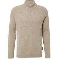 s.Oliver Strickpullover mit Troyer-Kragen Beige XL