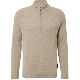 s.Oliver Strickpullover mit Troyer-Kragen Beige XL
