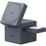 Anker 3-in-1 Cube Kabelloses Ladegerät Universal, Grau