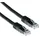Act RJ45 (8P8C) Male U/UTP CAT6 Patchkabel IB8907 Schwarz 7 m