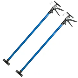 tectake® 2er-Set Teleksopstützen, stufenlos höhenverstellbar, Belastbarkeit 30 kg je Stütze, mit Schnellspannsystem