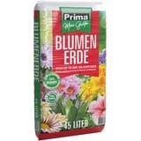 Prima Blumenerde Gartenerde Torfreduziert 45l Grünpflanzen Blühpflanzen Pflanzerde