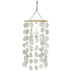 IB Laursen Windspiel mit Strandmuscheln, Höhe: 55, Ø 30 cm, Weiß