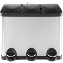 Hti-Living Mülltrenner 45 l Silber Schwarz