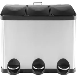 Hti-Living Mülltrenner 45 l Silber Schwarz