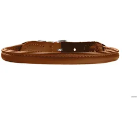 Hunter Round & Soft Elk Hundehalsband Cognac M-L