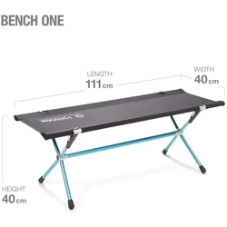 Helinox Campingstuhl Bench One (kleine Bank für 2 Personen) schwarz/blau
