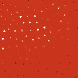 Star Geschenkpapier Herzen Motiv 70cm x 2m Rolle Metallic Glänzend mit Herzmuster Geschenk Papier Geburtstag Hochzeit Geschenkpapierrolle Packpapier Rot