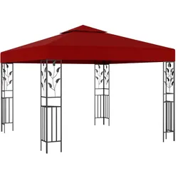 Pavillon 3x3 m Weinrot