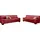 DOMO collection 3-2 Garnitur rot