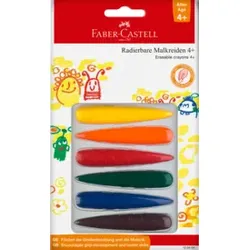 FABER CASTELL Malkreide 6ST Finger sortiert 120404