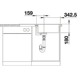 Blanco Favum XL 6 S weiß + Handbetätigung
