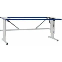 Rocholz Tischgestell E SYSTEM FLEX 2000x800x690-1090 mm RAL9006/5010