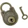 HMF Vintage Deko Vorhängeschloss mit Schlüssel, Bronze