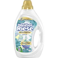 6x Weißer Riese Gel Waschmittel 990ml – Lotus & Mandelöl, 132 Wäschen, 5,94 L