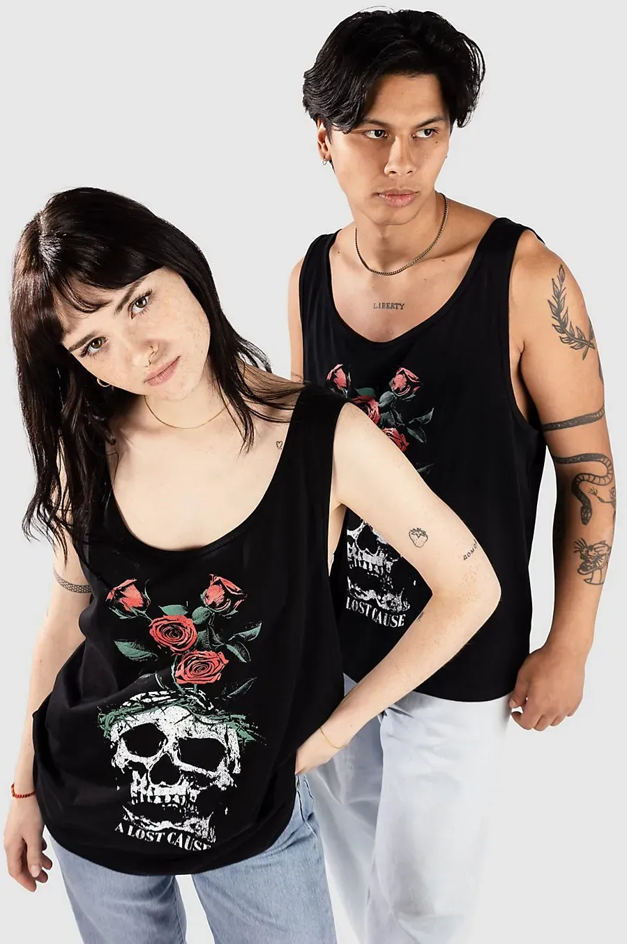 A Lost Cause Crown Tank Top black Gr. S
