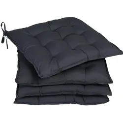 Sitzkissen 4er-Set Cozy Anthrazit