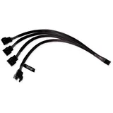 Alphacool Y-Splitter 4-Pin auf 4x 4-Pin PWM 30cm - schwarz