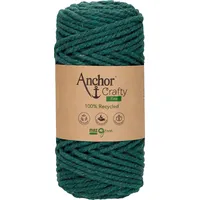Anchor Crafty fine (Makramee-Garn, gedreht) ca. 3mm, Garn + Wolle, Grün