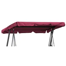 Quick Star Hollywoodschaukel Dachbezug 210 x 145 cm Bordeaux Wasserdicht | Universal Ersatzdach Gartenschaukel 3 Sitzer | UV 50 Schaukel Dach Ersatz Bezug