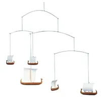 Flensted Mobiles Viking 5 Teak, White 28x63cm