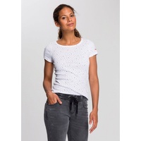 KANGAROOS T-Shirt, Gr. 36/38 (S), weiß, Shirts, 64488302-36