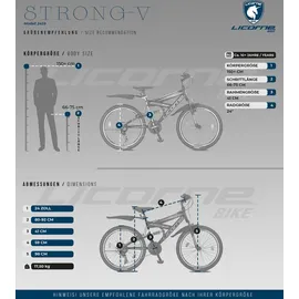 licorne bike gmbh Licorne Bike Strong V Premium 26 Zoll RH 54 cm grau/rosa