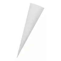 Adina Kleine Geschwisterschultüte weiß 35cm rund ohne Verschluss Stabiler Karton Weiss 35cm