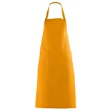 Leiber Latzschürze Druckknopfverschluss mango