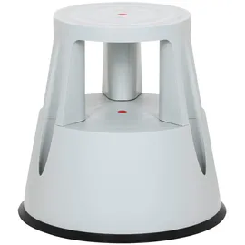 MID.YOU Tritthocker, Hellgrau, Kunststoff, 48x43x48 cm, rutschfeste Trittfläche, Esszimmer, Stühle, Hocker