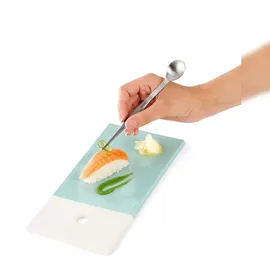 Triangle Probierlöffel mit Pinzette FINAL TOUCH Edelstahl