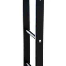 TPFLiving Kaminholzständer Kerry-II Metall 25 x 100 x 100 cm Schwarz